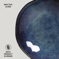 Porto Brasil DENIM SOUP PLATE ORGANIC STONEWARE dia. 8.35"  SKU: '1314113001