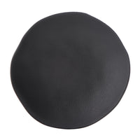Porto Brasil MATTE BLACK SOUP PLATE ORGANIC STONEWARE dia. 8.35"  SKU: '131473901