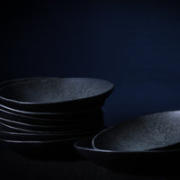 Porto Brasil CHROMIUM SOUP PLATE ORGANIC STONEWARE dia. 8.35"  SKU: '131474601