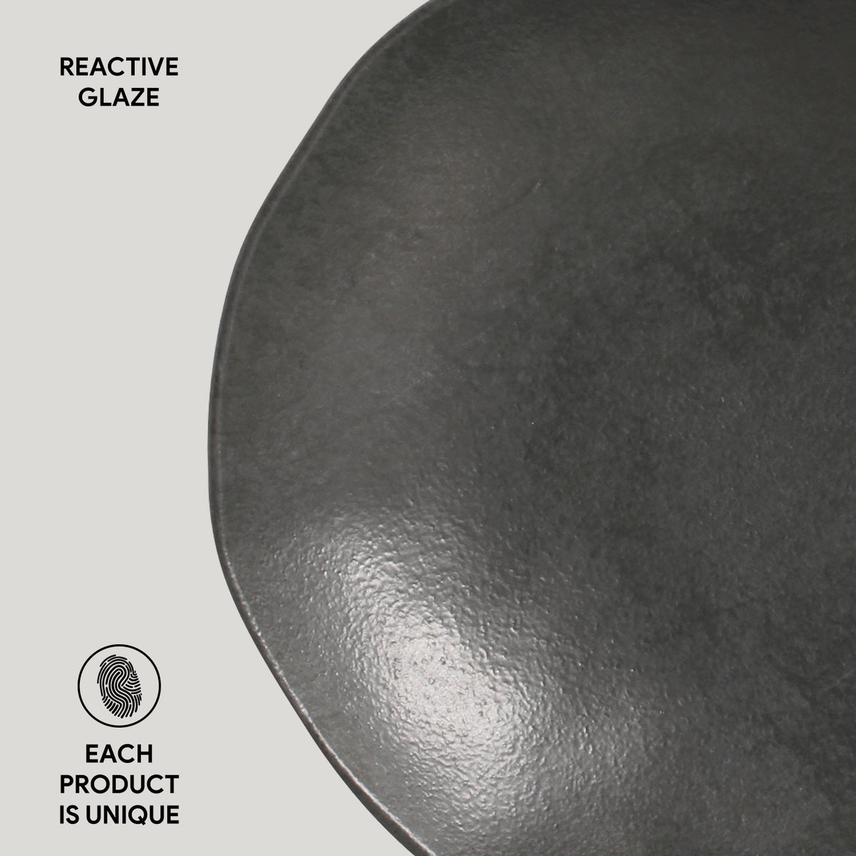 Porto Brasil CHROMIUM SOUP PLATE ORGANIC STONEWARE dia. 8.35"  SKU: '131474601