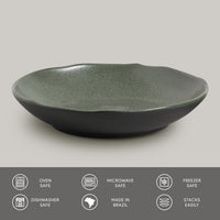 Porto Brasil GREENERY SOUP PLATE BIO STONEWARE dia. 9.84"  SKU: '1331106502