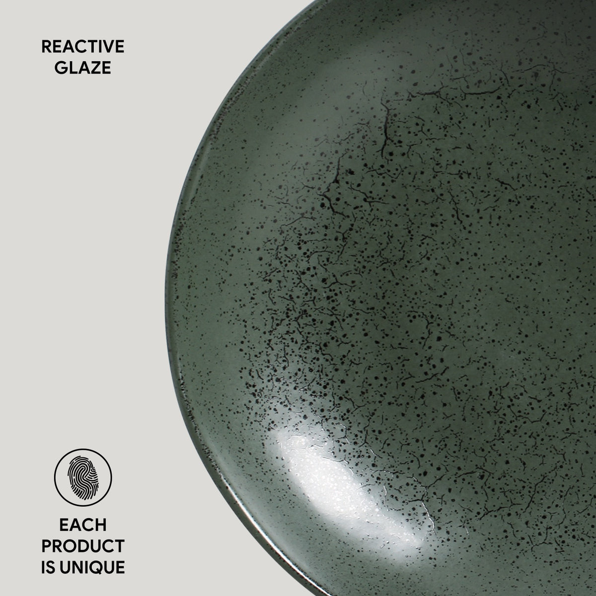 Porto Brasil GREENERY SOUP PLATE BIO STONEWARE dia. 9.84"  SKU: '1331106502