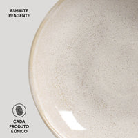 Porto Brasil LATTE SOUP PLATE BIO STONEWARE dia. 8.86"  SKU: '1331108501