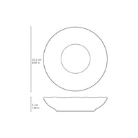 Porto Brasil LATTE SOUP PLATE BIO STONEWARE dia. 8.86"  SKU: '1331108501