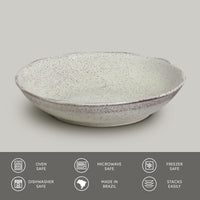Porto Brasil PISTACHE SOUP PLATE BIO STONEWARE dia. 8.86"  SKU: '1331108801