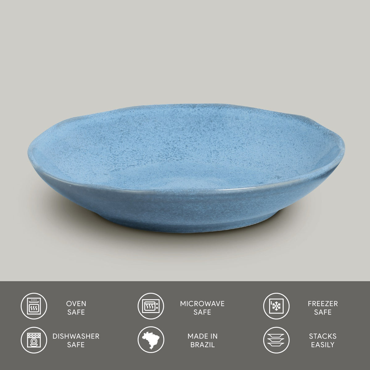 Porto Brasil BREEZE SOUP PLATE BIO STONEWARE dia. 9.84"  SKU: '1331109002