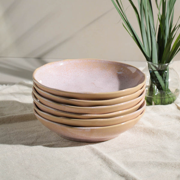 Porto Brasil LITCHI SOUP PLATE BIO STONEWARE dia. 8.86"  SKU: '1331109201