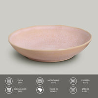Porto Brasil LITCHI SOUP PLATE BIO STONEWARE dia. 8.86"  SKU: '1331109201