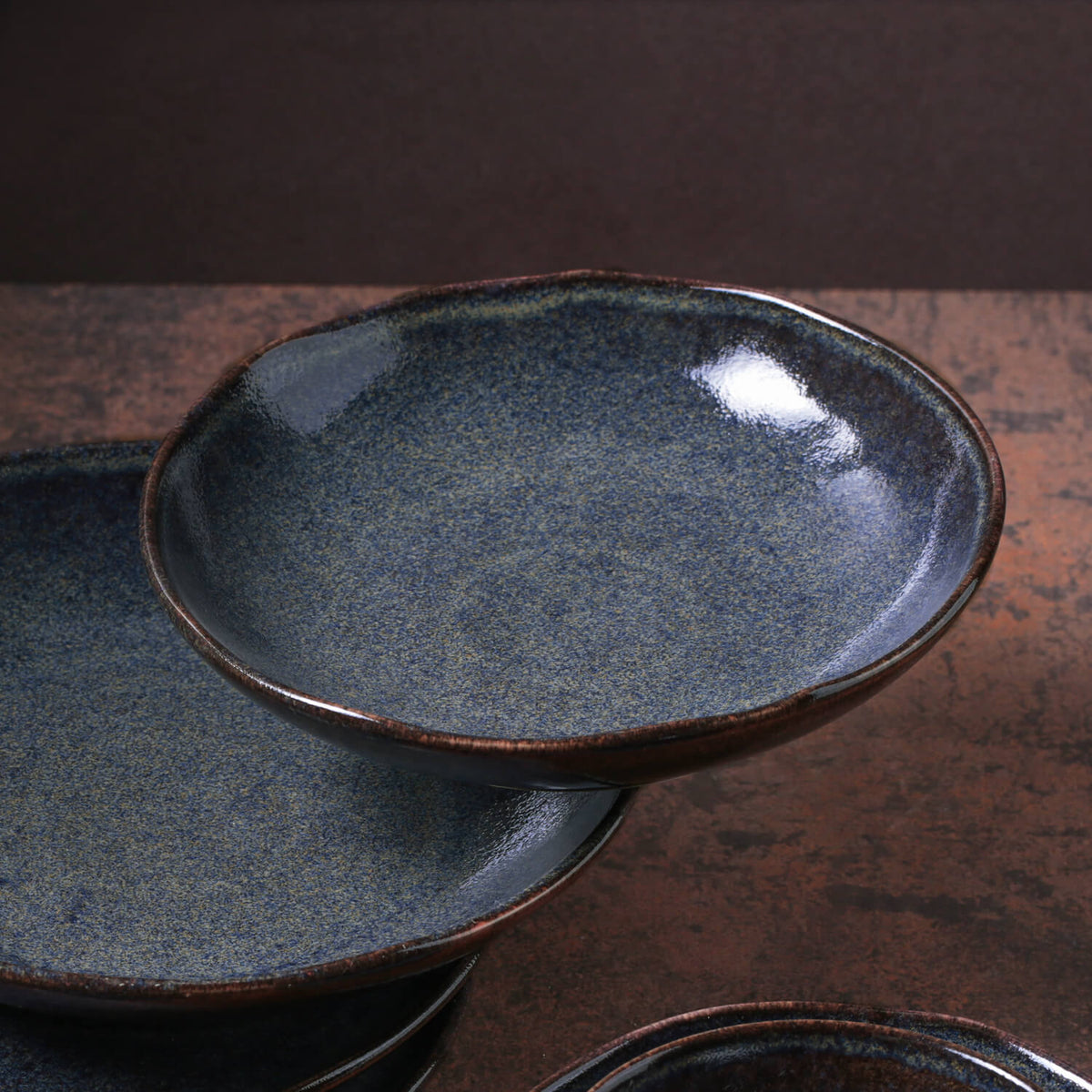 Porto Brasil TITANIUM SOUP PLATE BIO STONEWARE dia. 8.86"  SKU: '1331109401