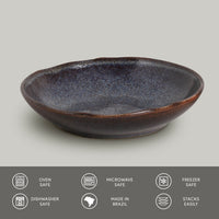 Porto Brasil TITANIUM SOUP PLATE BIO STONEWARE dia. 8.86"  SKU: '1331109401