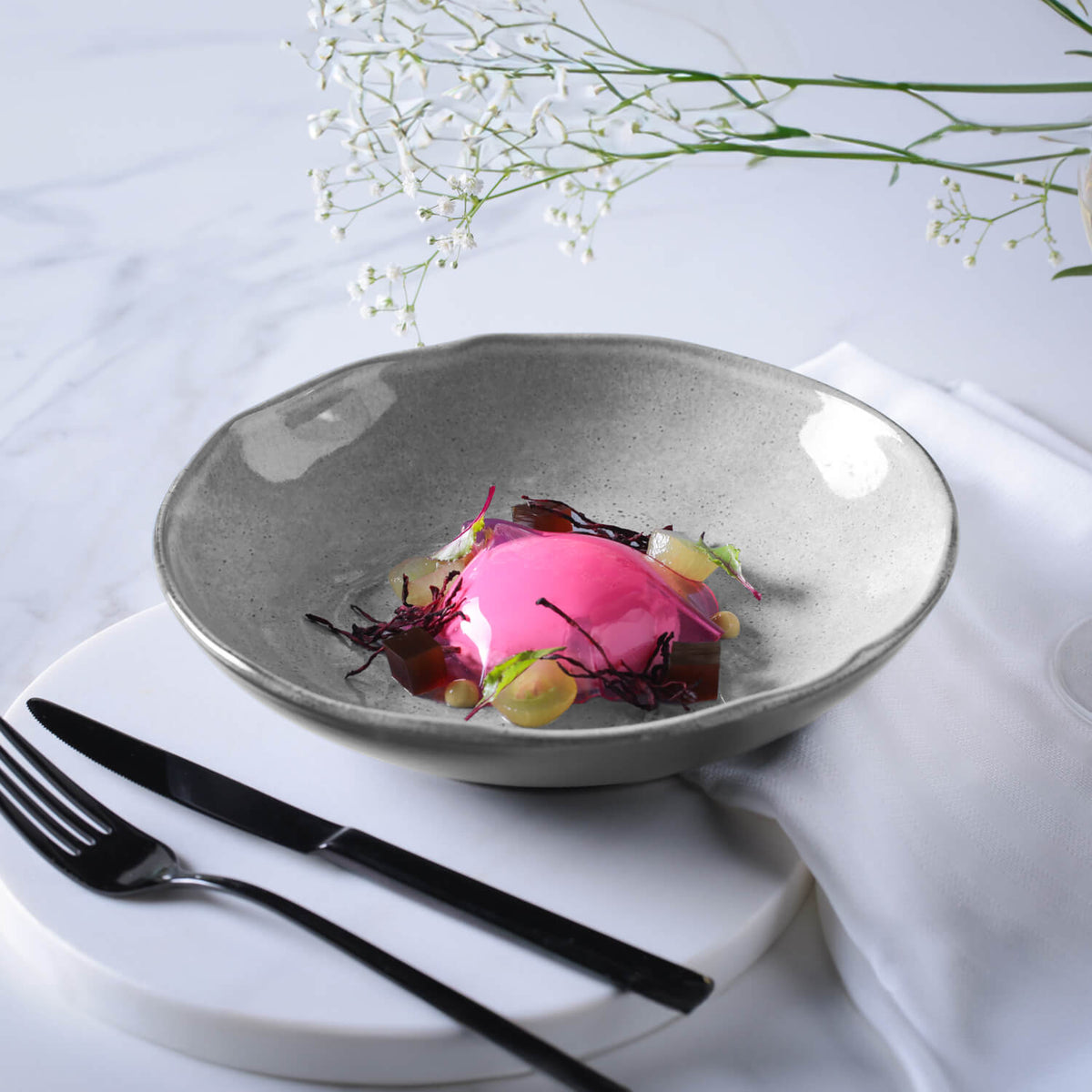 Porto Brasil DUST SOUP PLATE BIO STONEWARE dia. 8.86"  SKU: '1331115801