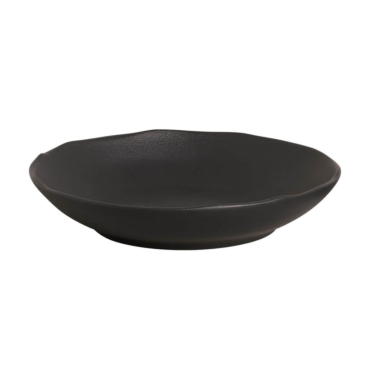 Porto Brasil MATTE BLACK SOUP PLATE BIO STONEWARE dia. 9.84"  SKU: '133173902