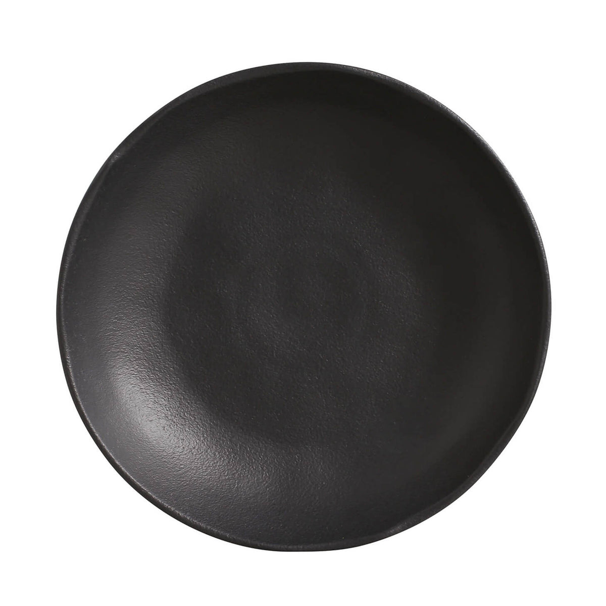 Porto Brasil MATTE BLACK SOUP PLATE BIO STONEWARE dia. 9.84"  SKU: '133173902