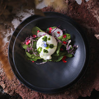 Porto Brasil MATTE BLACK SOUP PLATE BIO STONEWARE dia. 9.84"  SKU: '133173902