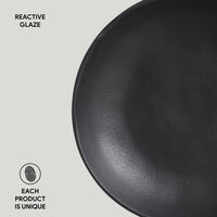 Porto Brasil MATTE BLACK SOUP PLATE BIO STONEWARE dia. 9.84"  SKU: '133173902