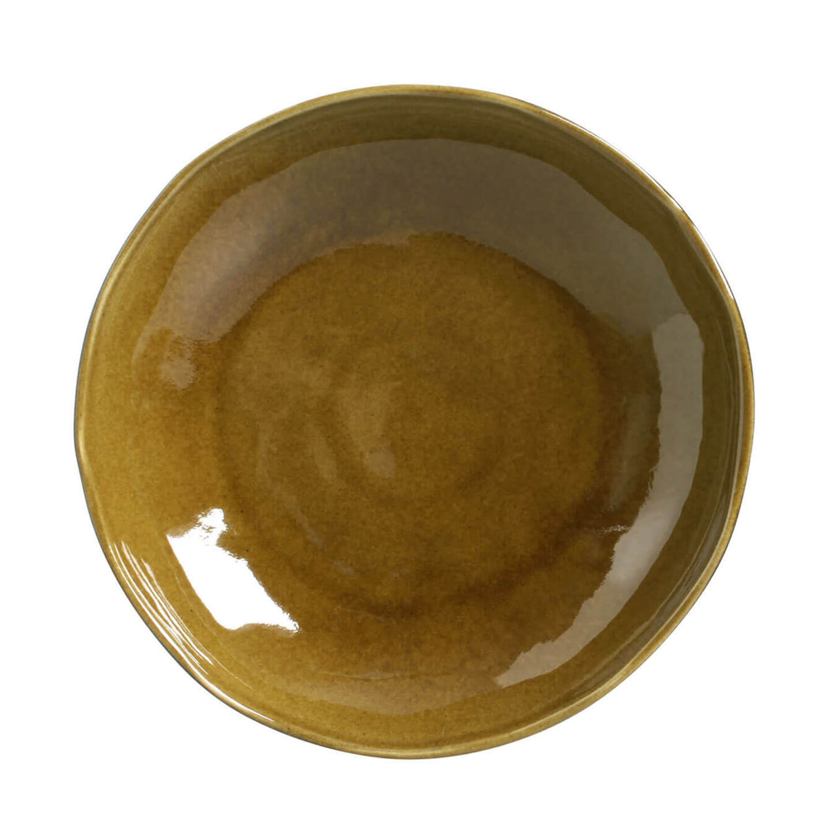 Porto Brasil AMBER SOUP PLATE BIO STONEWARE dia. 8.86"  SKU: '133177101