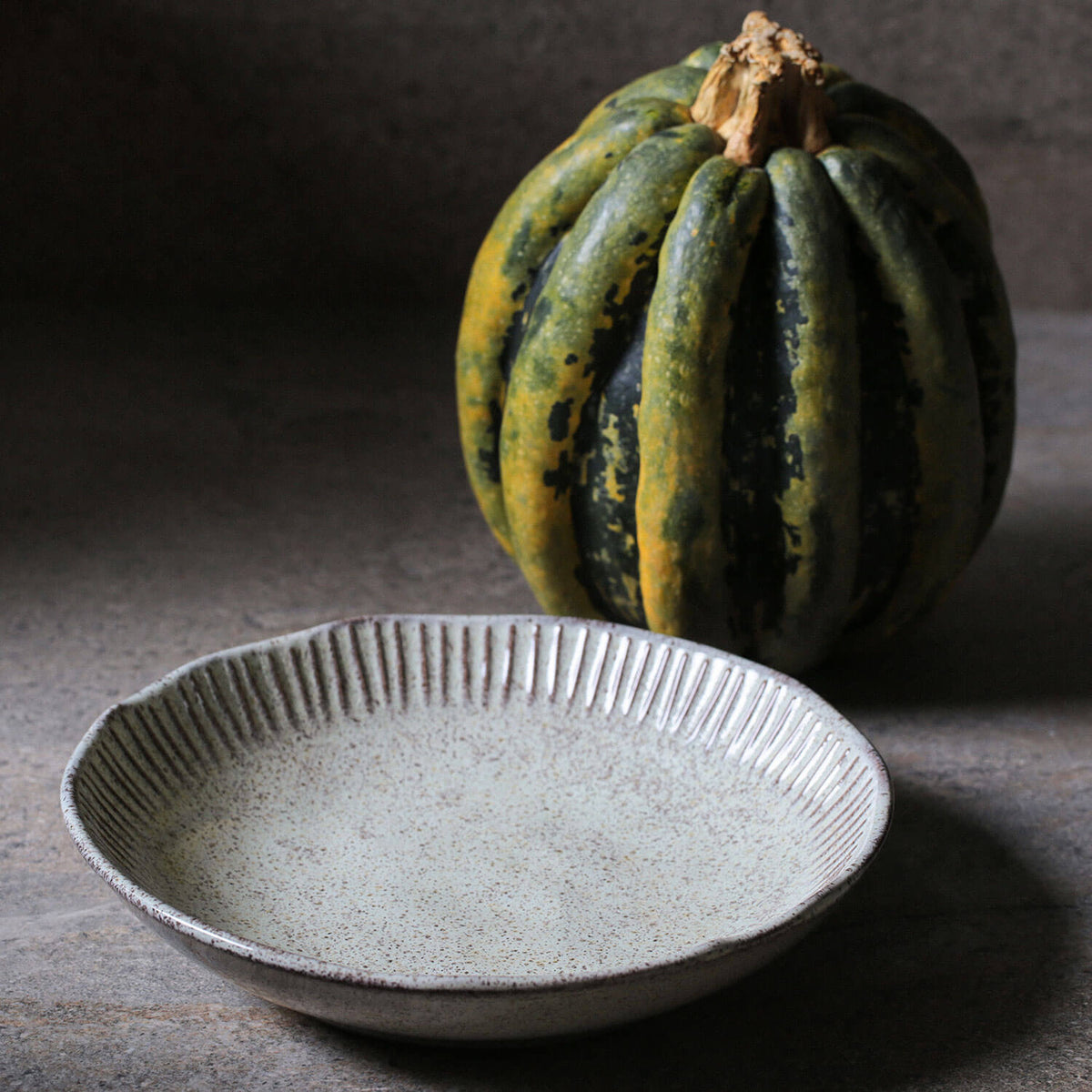 Porto Brasil PISTACHE LINHAS SOUP PLATE STONEWARE dia. 8.86"  SKU: '1361108801