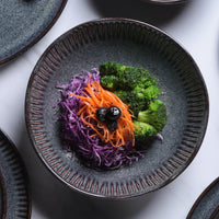 Porto Brasil TITANIUM LINHAS SOUP PLATE STONEWARE dia. 8.86"  SKU: '1361109401