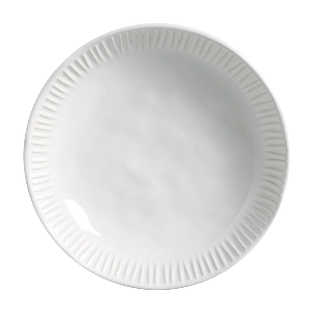 Porto Brasil NEW WHITE LINHAS SOUP PLATE STONEWARE dia. 8.86"  SKU: '1361119801