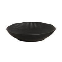 Porto Brasil MATTE BLACK LINHAS SOUP PLATE STONEWARE dia. 8.86"  SKU: '136173901