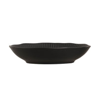 Porto Brasil MATTE BLACK LINHAS SOUP PLATE STONEWARE dia. 8.86"  SKU: '136173901