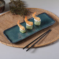 Porto Brasil OCEANO RECTANGULAR PR MEDIUM ORGANIC STONEWARE dia. 12.99x5.12"  SKU: '14014106701