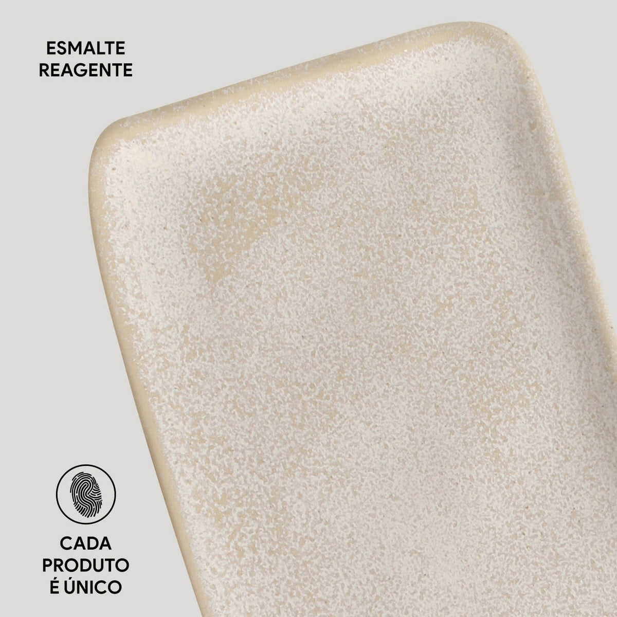 Porto Brasil LATTE RECTANGULAR PR MEDIUM ORGANIC STONEWARE dia. 12.99x5.12"  SKU: '14014108501