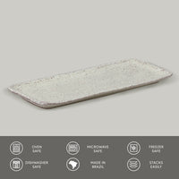 Porto Brasil PISTACHE RECTANGULAR PR MEDIUM ORGANIC STONEWARE dia. 12.99x5.12"  SKU: '14014108801