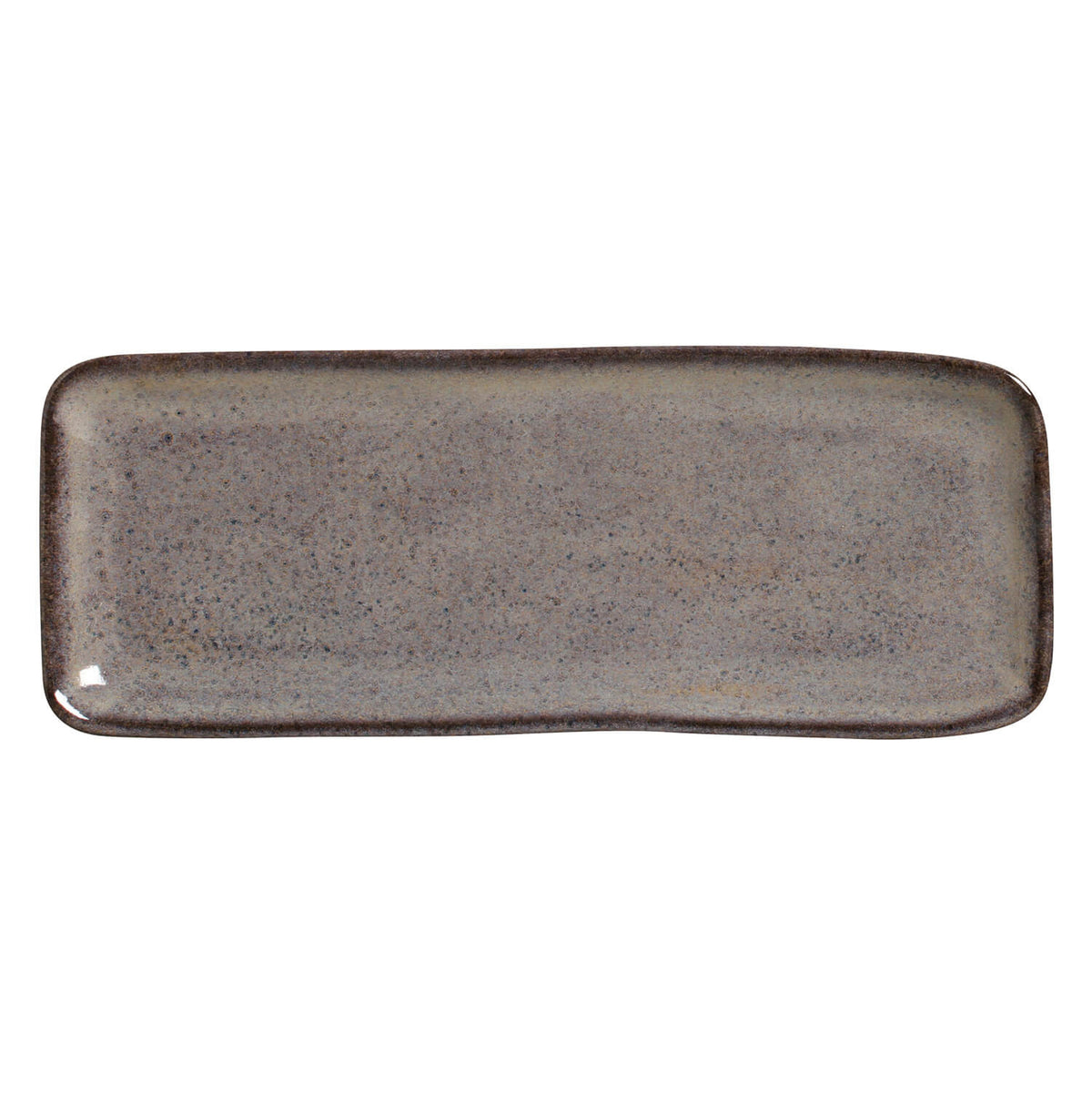 Porto Brasil TOURMALINE RECTANGULAR PR MEDIUM ORGANIC STONEWARE dia. 12.99x5.12"  SKU: '14014108901