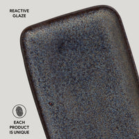 Porto Brasil TITANIUM RECTANGULAR PR MEDIUM ORGANIC STONEWARE dia. 12.99x5.12"  SKU: '14014109401