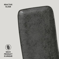 Porto Brasil CHROMIUM RECTANGULAR PR MEDIUM ORGANIC STONEWARE dia. 12.99x5.12"  SKU: '14014115901