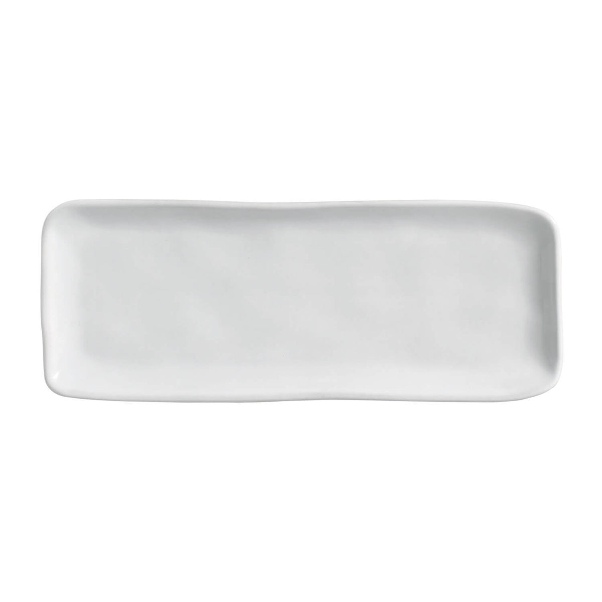 Porto Brasil NEW WHITE RECTANGULAR PR MEDIUM ORGANIC STONEWARE dia. 12.99x5.12"  SKU: '14014119801