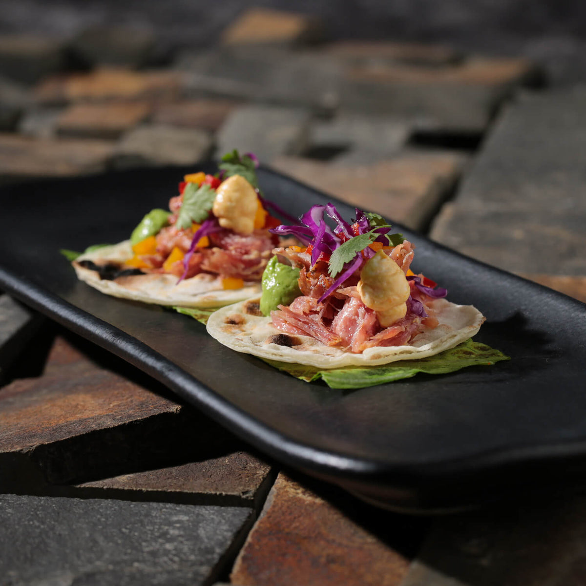 Porto Brasil MATTE BLACK RECTANGULAR PR MEDIUM ORGANIC STONEWARE dia. 12.99x5.12"  SKU: '1401473901