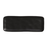 Porto Brasil MATTE BLACK RECTANGULAR PR MEDIUM ORGANIC STONEWARE dia. 12.99x5.12"  SKU: '1401473901