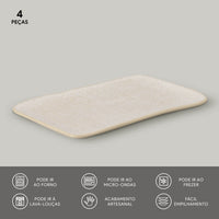 Porto Brasil LATTE RECTANGULAR PR MEDIUM JUTA dia. 10.63x6.3"  SKU: '14064108501