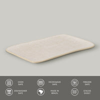 Porto Brasil LATTE RECTANGULAR PR MEDIUM JUTA dia. 10.63x6.3"  SKU: '14064108501