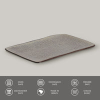 Porto Brasil TOURMALINE RECTANGULAR PR MEDIUM JUTA dia. 10.63x6.3"  SKU: '14064108901