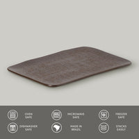 Porto Brasil METALLICA RECTANGULAR PR MEDIUM JUTA dia. 10.63x6.3"  SKU: '14064109301