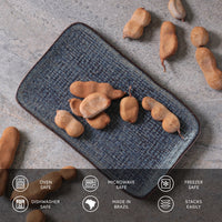 Porto Brasil TITANIUM RECTANGULAR PR MEDIUM JUTA dia. 10.63x6.3"  SKU: '14064109401