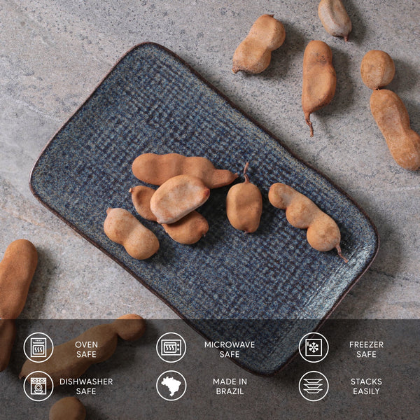 Porto Brasil TITANIUM RECTANGULAR PR MEDIUM JUTA dia. 10.63x6.3"  SKU: '14064109401