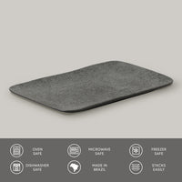 Porto Brasil CHROMIUM RECTANGULAR PR MEDIUM JUTA dia. 10.63x6.3"  SKU: '14064115901