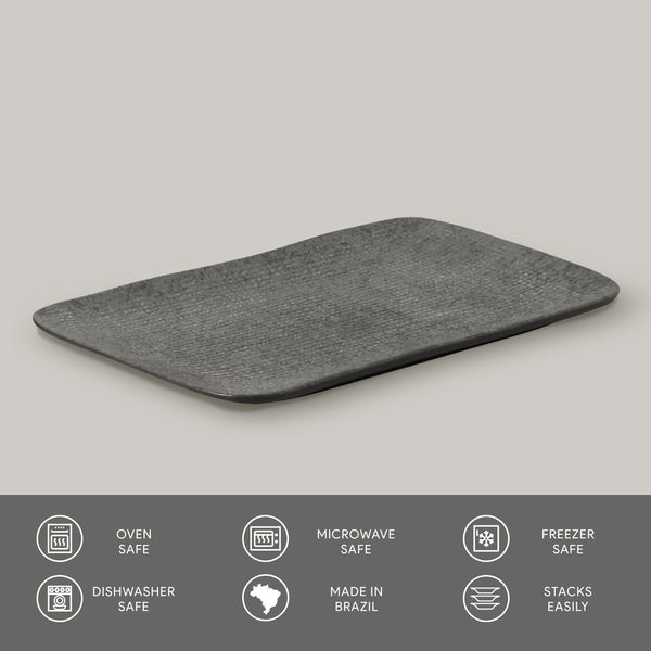 Porto Brasil CHROMIUM RECTANGULAR PR MEDIUM JUTA dia. 10.63x6.3"  SKU: '14064115901