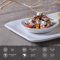 Porto Brasil NEW WHITE RECTANGULAR PR MEDIUM JUTA dia. 10.63x6.3"  SKU: '14064119801