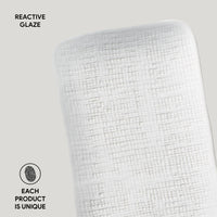 Porto Brasil NEW WHITE RECTANGULAR PR MEDIUM JUTA dia. 10.63x6.3"  SKU: '14064119801