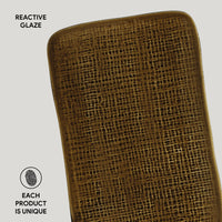 Porto Brasil AMBER RECTANGULAR PR MEDIUM JUTA dia. 10.63x6.3"  SKU: '1406477101