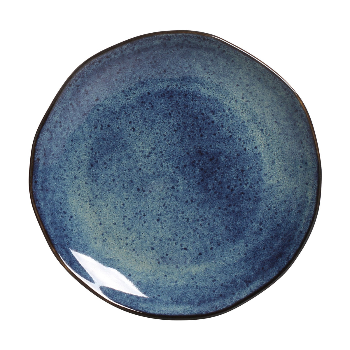 Porto Brasil DENIM DESSERT PLATE ORGANIC STONEWARE dia. 7.68"  SKU: '1414113001