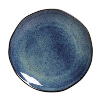 Porto Brasil DENIM DESSERT PLATE ORGANIC STONEWARE dia. 7.68"  SKU: '1414113001