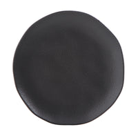 Porto Brasil MATTE BLACK DESSERT PLATE ORGANIC STONEWARE dia. 7.68"  SKU: '141473901