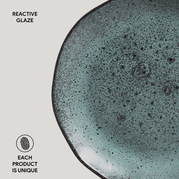 Porto Brasil NIGHT SKY DESSERT PLATE ORGANIC STONEWARE dia. 7.68"  SKU: '141481301