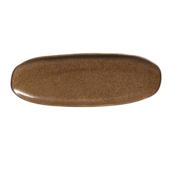 Porto Brasil DIJON SHALLOW OVAL PR LARGE ORGANIC STONEWARE dia. 14.17x5.12"  SKU: '14214105801